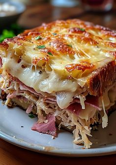 Homemade Reuben Bake is a delicious twist on the classic sandwich with layers of corned beef, Swiss, and sauerkraut. Try it today! Refrigerator Pickled Vegetables, Pickled Vegetables Recipe, Corned Beef Recipes, Classic Sandwich, Baked Casserole