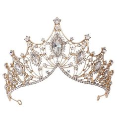 Size: about 14.5*9cm Weight: about 118g Color: 3 colors available Dainty Tiara, Fantasy Tiara, Quinceanera Crowns, Headband For Bride, Bridal Crown Crystal, Fantasy Crown, Crystal Princess, Quinceanera Crown, Goddess Crown