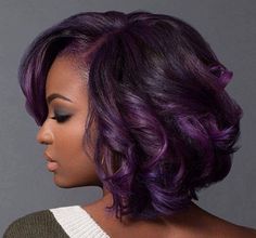 American Hairstyles, Ombré Hair, African American Hairstyles, Relaxed Hair, Summer Hair Color, Hair Color For Black Hair, Shoulder Length Hair, Hair Color Trends, Short Bob