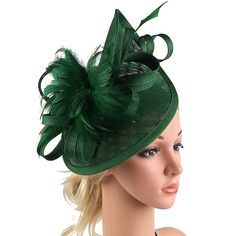 Category:Fascinators,Hats,Headwear; Embellishment:Appliques,Feather,Split Joint,Pure Color,Trim,Tulle; Gender:Women's; Quantity:1 PC; Theme:Vintage Theme; Style:Elegant,Vintage Style; Hats Category:Bowler / Cloche Hat,Fedora Hat,Floppy Hat,Veil Hat; Occasion:Party / Evening,Holiday; Material:Polyester / Polyamide,Organza; Front page:WE; Shipping Weight:0.11; Listing Date:05/03/2023; Head Circumference: Luxury Green Mini Hats For Races, Fascinators Hats, Hat Veil, Veil Hat, Oktoberfest Outfits, Tuxedo Shirt Men, Veiled Hats, Theme Vintage, Womens Basic Tops