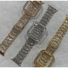 Custom Bling Apple Watch Band 38mm 40mm 42mm 44mm Rolex Style & or Lab Diamond Bezel Cover Series 6 Handmade Candy Watch, Custom Apple Watch Bands, Rose Gold Apple Watch, Gold Apple Watch, Custom Bling, Ceramic Watch, Gold Apple, Apple Watch Accessories, 38mm Apple Watch Band