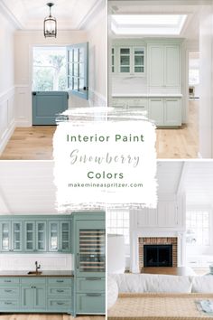 the interior paint color scheme for this kitchen