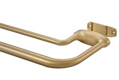 an image of a gold handle on a white background with clipping to the side