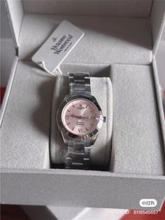 Watches Aesthetic Woman, Vivienne Westwood Watch Aesthetic, Pink Watch Aesthetic, Ladies Watches Classy Elegant, Women Watches Classy Elegant, Vivienne Westwood Watch, Aesthetic Old Money, Aesthetic Old