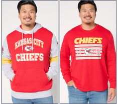 Gear up for game day! With one long-sleeve tee and one pullover hoodie, this officially licensed NFL set is your winning wardrobe for the football season.   Everyone will know just who you're rooting for when you wear the high-quality designs that display bold team names, vibrant logos, and crisp colors with printed and embroidered details (really the whole nine yards). Each one can be worn on its own for tailgating parties, game-day gatherings, or simply watching the game from the comfort of yo Game Day Sports Fan Long Sleeve Hoodie, Team-colored Long Sleeve Hoodie For Fans, Team-colored Long Sleeve Sweatshirt For Game Day, Long Sleeve T-shirt With Logo Print For Game Day, Kansas City Chiefs Hoodie, Hoodie Set, Tailgate Party, Team Apparel, Football Season