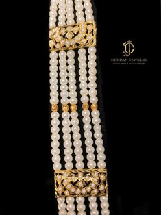 rani haar with earrings tika made using shell pearls with 22ct gold plating length of earrings 3.2 inch Elegant Kundan Necklace For Puja, Elegant Kundan Necklace With Pearl Chain For Puja, Elegant Chandbali Pearl Necklace For Puja, Elegant Kundan Pearl Necklace For Puja, Elegant White Pearl Necklace For Puja, Elegant White Mala For Diwali, White Pearl Drop Jewelry For Puja, Elegant Meenakari Pearl Necklace For Puja, Gold Temple Style Pearl Bracelet For Wedding