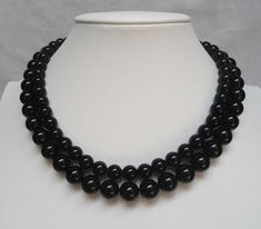 PREFERENTIAL POLICIES : The order is $20 or more.There will be a 10% discount. Please use the coupon code: CZH10 Welcome back to my shop: https://www.etsy.com/shop/pearlandjewelry Description of the product in the picture: The necklace lengh is 17----18 inches ,I make the necklace to use 8mm 10mm pure natural black jade bead, Two strands necklace, IT is good necklace for your great wedding, Pearl Jewelry: necklace Pearl Type: jade bead color: black size: 8mm 10mm length: 17----18 inch If you nee Good Necklace, Wedding Pearl Jewelry, Black Jade, Pearl Jewelry Necklace, Jade Necklace, Necklace Wedding, Necklace Pearl, Bridesmaid Necklace, Wedding Jewellery Necklace