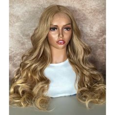 Brand New. Ombre Bodywave Lace Front Wig, Middle Part/T-Part. Preplucked. Has Baby Hair. About 28 Inches. Color: #27/Golden Blond. Premium Quality Heat Resistant Synthetic Fiber. Up To 350f. No Plastic Shine, No Shedding, No Tangling. Medium Cap Size. 3 Combs And Adjustable Straps. These Are The Actual Pictures Of The Unit. Always Open To Reasonable Offers. Same Day Shipping! Bottle Blonde, Long Hair Extensions, Curly Bob Wigs, Curly Lace Front Wigs, Remy Human Hair Extensions, Beautiful Wigs, Golden Blonde, Brazilian Human Hair, Long Wavy Hair