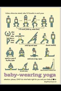 an instruction poster showing how to do yoga