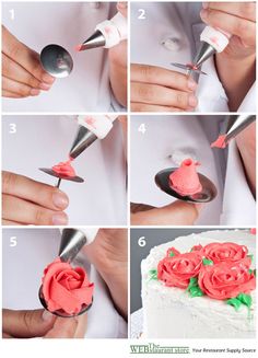 how to decorate a cake with fondant roses