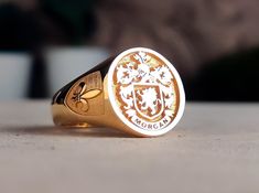 Family Crest Rings, Bridesmaid Rings, Beautiful Symbols, Gift For Anniversary, Signet Rings, Silver Signet Ring, Custom Ring, Personalized Rings, Family Crest