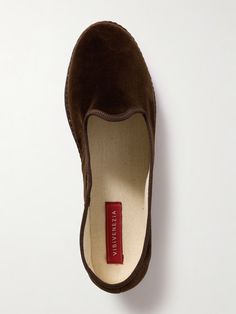 VIBI VENEZIA Velvet slippers | NET-A-PORTER Velvet Slippers, Raffia Bag, Jo Malone London, Ballet Flat Shoes, Ski Wear, Beauty Accessories, Shop Sandals, Net A Porter, Women Collection