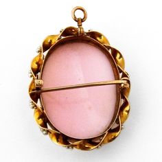 "Vintage 10 K (.417) yellow gold oval form combination of a brooch and pendant, having carved shell cameo centerpiece, featuring high relief female profile. Applied twist design border is decorated with tiny Seed Pearl beads. Bail is hinged. This marvelous brooch is 1 3/8\" tall, 1 1/8\" wide and weighs 8.7 grams. Eb9226" Elegant Oval Intaglio Brooches, Antique Oval Cabochon Brooch For Formal Occasions, Heirloom Oval Brooch Jewelry, Ornate Oval Intaglio Brooches, Elegant Oval Cabochon Brooch Jewelry, Heirloom Oval Brooches With Intaglio, Victorian Oval Brooch Jewelry, Elegant Pendant Brooch With Cabochon, Yellow Gold Brooch With Oval Cabochon