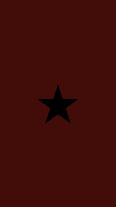 a black star on a red background