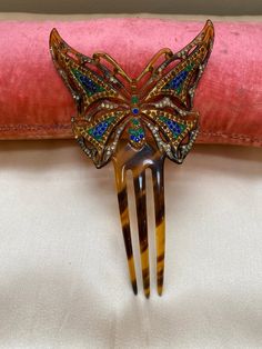 "Butterfly antique hair comb 7\" x 4\"" Antique Hair Combs, International Gifts, Butterfly Hair, Hair Combs, Clothes Ideas, Note To Self, Hair Comb, The Crown, Lalique