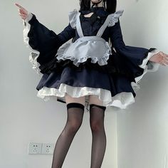 Cute Kitagawa Marin Dress-up Darling Maid Lolita Dress Cosplay ON657 Hero Outfit, Dark Academia Clothing, Harajuku Outfits, Soft Girl Clothes, Skirts Outfits, My Dress Up Darling, Dress Up Darling, Style Kawaii, Cottagecore Outfits