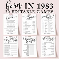 the printable wedding game is shown in black and white with calligraphy on it