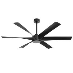 a black ceiling fan on a white background