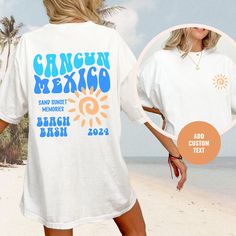 Beach Shirt Design | White T-Shirt | Vacation Shirt | Summer Shirt | Tacos and Tequila  Trendy Shirts: https://etsy.me/3MywvSr Trendy Sweatshirt: http://bit.ly/3IZD94C Trendy Hoodies: https://bit.ly/3IVbiTg 💡 HOW TO PLACE YOUR ORDER: 1. Please Check and Review all the Photos 2. Select your Shirt Color and Size from drop down menu 3. Choose your Quantity as much as you want 4. Click "Add To Cart". You can go back to add more of your favorite items 5. Click "Proceed to Check Out" 6. Wait for your Oversized Summer Beach Shirt, Oversized Graphic Print Beach Shirt, Oversized Graphic Print Vacation Shirt, Oversized Graphic Print Shirt For Beach, Oversized Vacation Shirt With Letter Print, Oversized Graphic Print Shirt For Vacation, Oversized Letter Print Shirt For Vacation, Oversized White Print Summer Tops, Oversized White Print Top For Summer