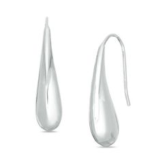 You’ll love the easy look of these teardrop earrings. Crafted in sterling silver, each earring features a graceful domed high-polish teardrop shape. Buffed to a brilliant luster, these earrings secure with French wire backs. Everyday Teardrop Jewelry With Shiny Finish, White Gold Teardrop Jewelry With Shiny Finish, Formal White Gold Teardrop Drop Earrings, White Gold Teardrop Earrings With Polished Finish, Classic White Gold Teardrop Earrings, Elegant Pear-shaped Sterling Silver Drop, White Gold Teardrop Earrings With Shiny Finish, Classic Pear-shaped Polished Earrings, Sterling Silver Teardrop Jewelry With Shiny Finish