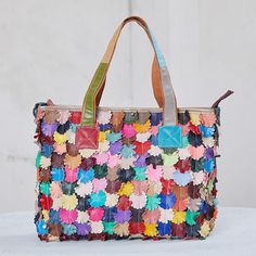 Item Code: 2212717330494Item Type: Tote Bag,Shoulder BagGender: WomenStyle: Fashion,CasualMain Material: LeatherLining Material: PolyesterClosure Type: ZipperPattern Type: FloralPopular Elements: SplicedApplicable Occasions: Party, Engagement Anniversary ,Vacation Gift,Traveling.Number of Handles/Straps: two handles,one strapPS:We adopt the top leather,each bag is limited edition.There may be a little different in the color and the leather grains.Length: 33.00 cm/ 12.99 "Width: 13.00 cm/ 5.12 "Height: 29.00 cm/ 11.42 "Handles Height: 22.00 cm/ 8.66 " Cheap Crossbody Bags, Fashion Tote Bag, Leather Floral, Avant Garde Fashion, Floral Decoration, Designer Crossbody Bags, Colored Leather, Engagement Anniversary, Sewing Bag