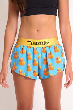 Our #popular #rubberducky #runningshorts ! Have you seen shorts like these before? #xcrunners #sports #fun #comfortable #affordable Cheap Cute Swimwear With Cartoon Print, Chickenlegs Shorts, Cute Cartoon Print Shorts, Yellow Running Bottoms With Built-in Shorts, Yellow Moisture-wicking Running Shorts, Casual Preppy Outfits, Rubber Ducky, Cute Preppy Outfits, Running Shorts