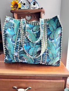 Cotton, colorful, shopping bag, reversible, beach bag, large shoulder bag, oversized bag boho Reversible Blue Shoulder Bag For Beach, Reversible Blue Shoulder Bag For The Beach, Reversible Shoulder Bag For Vacation, Green Hobo Tote Bag For Vacation, Green Tote Hobo Bag For Vacation, Green Beach Bag With Removable Pouch For Vacation, Green Large Capacity Hobo Bag For Beach, Summer Reversible Double Handle Bags, Bohemian Reversible Shoulder Bag