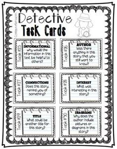 an interactive task card for students to use in their writing and reading skills, with the words