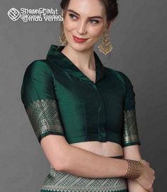 Solid Saree, One Minute Saree, Long Blouse Designs, Blouse Designs High Neck, Blouse Designs Catalogue, New Saree Blouse Designs, Latest Model Blouse Designs, Traditional Blouse Designs, Fashionable Saree Blouse Designs