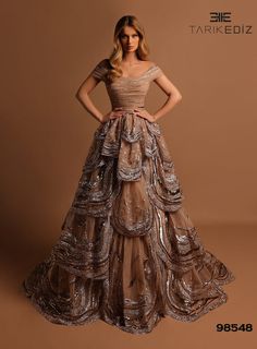 Tarik Ediz: 98548 Evening Gala, Tulle Balls, Dazzling Dress, Tarik Ediz, Outfits Dress, Tulle Ball Gown, Dress Appropriately, Evening Dresses For Weddings, فستان سهرة