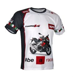 Aprilia t-shirt Camiseta Maglietta RSV4 Tuono Caponord SR Dorsoduro Shiver Moto | eBay White Breathable Tops For Outdoor, White Fitted Top For Outdoor, White Fitted Tops For Outdoor, Fitted White Tops For Outdoor, White Biker Tops For Streetwear, White Biker Style Tops For Streetwear, White Short Sleeve Top For Biker Events, White Crew Neck T-shirt For Motorcycling, White Moto Crew Neck T-shirt