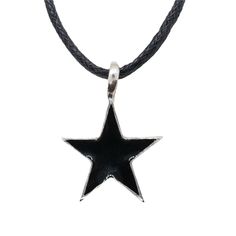 IF YOU REQUIRE A LARGER QUANTITY THAN IS SHOWING PLEASE CONTACT US WE MAY BE ABLE TO ACCOMMODATE YOU *   925 Sterling Silver Star Pendant choose from a red or black enamel star *   Handmade in our Devon workshop in the UK *   Made from .925 solid sterling silver *   Supplied on a black cord    We do have silver chains available should you prefer to add to your order Black Star-shaped Sterling Silver Necklace, Handmade Black Star Necklace, Black Adjustable Necklace With Star Charm, Adjustable Black Necklace With Star Charm, Black Star Charm Jewelry, Symbolic Black Star Of David Jewelry, Black Star Necklace For Gift, Black Sterling Silver Jewelry With Adjustable Cord, Black Star Charm Pendant Jewelry