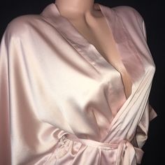 New With Tags Vs Lightweight Kimono Satin Robe In A Beautiful Blush Soft Pink. It’s 3/4 Length With A Tie Waist. Sexy, Soft, Comfy, Just Perfect Size Xs/S Pink Silk Robe, Fuzzy Robe, Satin Nightie, Pink Kimono, Silk Robe, Sleepwear Robe, Pink Silk, Victoria Secret, Soft Pink