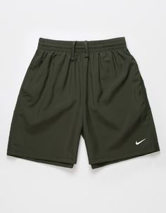 Nike Multi Dri-Fit Training Shorts. Nike Dri-Fit Technology Moves Sweat Away From Your Skin For Quicker Evaporation, Helping You Stay Dry And Comfortable. Woven Fabric Is Lightweight And Durable - Made To Play All Day. Elastic Waistband And Drawcord Provide A Snug Fit. Side Pockets. Nike Swoosh Logo At Lower Left Leg. Approximate Inseam: 6". 100% Polyester. Machine Wash. Imported. | Nike Multi Boys Dri-Fit Training Shorts