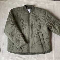 Lightly Quilted For Warmth Without The Bulk. Brand New With Tags! Adidas Green Outerwear For Streetwear, Spring Adidas Outdoor Outerwear, Adidas Outdoor Outerwear For Spring, Adidas Spring Outdoor Outerwear, Adidas Green Outerwear For Winter, Adidas Green Winter Outerwear, Adidas Outerwear For Spring Streetwear, Adidas Spring Outerwear For Streetwear, Adidas Streetwear Outerwear For Spring