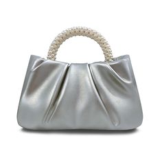 PRICES MAY VARY. 【SIZE】 7.87"L x 2.95"W x 4.33" H, Pearl Handle 1.95" H, Shoulder Strap: 38.2 inch, it is a small purse and close by magnetic snap 【Elegant Evening Handbags】this mini evening purse use soft pearl leather, it will shiny on the light, novely and fashion design makes you unique and charming in the crowd. 【Pearl Wedding Purse】bridal purse decorated with beaded pearls handle, comfortable and very exquisite, it will match well with your dress 【Designer Cloud Party Clutch】Party prom pur Ruched Bag, Prom Purse, Bridal Purse, Wedding Purse, Bridal Clutch, Evening Handbag, Pearl Leather, Evening Purse, Change Purse