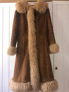 70s Coat, 1970s Coat, 1960s Coat, Brown Fur Coat, Princess Coat, Fur Coat Vintage, Rocker Chic, Penny Lane