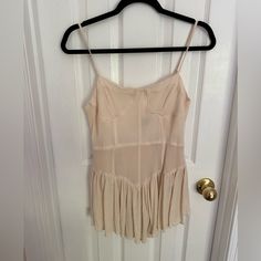 Nwot Never Worn Lightweight Neutral Mini Dress For Daywear, Fitted Neutral Mini Dress For Summer, Neutral Sleeveless Mini Dress For Summer, Sleeveless Neutral Mini Dress For Summer, Neutral Sleeveless Summer Mini Dress, Beige Summer Mini Dress For Night Out, Feminine Lined Beige Mini Dress, Spring Sleeveless Neutral Mini Dress, Sleeveless Neutral Mini Dress For Spring