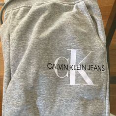 Calvin Klein Monogram Sweatpants. Bought Large By Mistake. Am A Medium. Never Worn. Smoke Free Home. Calvin Klein Casual Loungewear Pants, Calvin Klein Cotton Bottoms With Elastic Waistband, Casual Calvin Klein Relaxed Fit Pants, Sporty Fitted Calvin Klein Bottoms, Stretch Cotton Pants With Letter Print, Trendy Fitted Calvin Klein Bottoms, Trendy Gray Pants With Letter Print, Fitted Casual Sweatpants With Letter Print, Gray Letter Print Pants For Loungewear