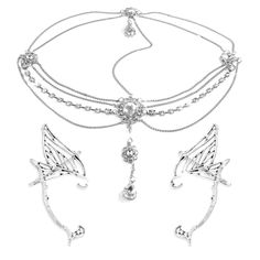 PRICES MAY VARY. You will get : 1 pair Elf Ear Cuffs,1 x silver fairy Crown Headband. muti-color and beautiful, dress accessory that never goes out of style, make you like a butterfly fairy. Butterfly Cuffs Clip, it is a good decoration for a party, dress-up party and cosplay,dancing party,like a butterfly, It is special design will make you look unique. JeVenis Service: If you have any questions about our products. Ask us at anytime Butterfly Cuffs Clip, it is a good decoration for a party, dre Ren Fair Fairy, Dark Fairy Costume, Adult Fairy Costume, Fairy Headband, Butterfly Cuff, Elf Ear, Elf Ear Cuff, Devil Costume, Fairy Crown