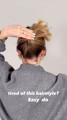 Messy Buns, Hair Makeover, Easy Hair, Messy Bun, Hair Updos, Buns, Easy Hairstyles, Hair Stylist, Hairstyles