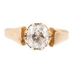 Year: 1900s Item Details: Ring Size: 6.25 Metal Type: 18K Yellow Gold [Hallmarked, and Tested] Weight: 2.8 grams Diamond Details: GIA Report#: 6.67mm x 6.02mm x 4.53mm Weight: 1.31ct Cut: Old Mine brilliant Color: I Clarity: SI2 Type: Natural Finger to Top of Stone Measurement: 5.5mm Shank/Band Width: 2.0mm Condition: Excellent Classic Oval Signet Ring With Rose Cut Diamonds, Vintage Yellow Gold Signet Ring With Rose Cut Diamonds, Antique Cushion Cut Anniversary Rings, Antique Cushion Cut Rings For Formal Occasions, Antique Yellow Gold Brilliant Cut Signet Ring, Antique Yellow Gold Signet Ring With Brilliant Cut, Antique Oval Engraved Ring With Diamond Cut, Antique Yellow Gold Diamond Cut Signet Ring, Antique Oval Hallmarked Diamond Ring