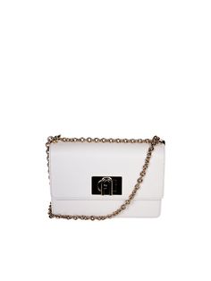 100% Leather Furla 1927, Furla Bags, Mini Crossbody Bag, Mini Crossbody, Luxury Accessories, Metallic Logo, Bridal Shoes, Manolo Blahnik, Chain Strap