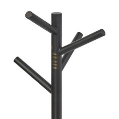 a black metal pole with three poles attached to the top and two ends on each end