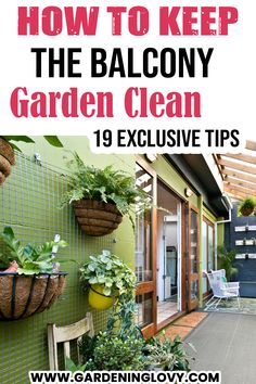 1 How To Keep The Balcony Garden Clean- Must-Try Tips
1.1 #1 Higher the better
1.2 #2 Pay heed to your flooring
1.3 #3 The walls are important too
1.4 #4 How To Keep The Balcony Garden Clean-Setting a routine is key
1.5 #5 Show a little love to the furniture
1.6 #6 Colour scheme 
1.7 #7 Mindful selection of material
1.8 #8 The glass needs attention too
1.9 #9 Looking after doors and windows
1.10 #10 How To Keep The Balcony Garden Clean-Clip away Plants Medicinal, Garden Cleaning, Glass Balcony, Windows 1, Small Deck, The Balcony, Water Plants, Balcony Garden, Doors And Windows