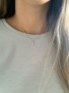 "Two Tone Dainty Pave Initial & Tiny Cable Chain Necklace*Gold Filled*Layering Chain Necklace*Choker Necklace*Initial Necklace * Personalized Gift ------------------------------------------------- ♦ --------------------------------------------------- This beautiful Mini Initial Necklace in 18K Gold Filled can be worn on its own to give a minimalistic look or as a layering piece to add statement to your outfit. It can be combined with multiple chains of different lengths to give the messy cha Gold Chain With Initial, Boyfriend Initials, Pretty Jewelry Necklaces, Chain Necklace Gold, Layered Chain Necklace, Silver Gold Jewelry, Cable Chain Necklace, Necklace Initial, Initial Necklace Gold