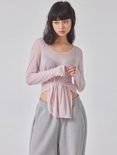 Composition : TENCEL 70% / WOOL 30%Color : WHITE,BABY PINK,SAGE,BLACKCountry of Origin : Republic of Korea Pink Long Sleeve Top For Daywear, Sporty Pink Tops For Layering, W Concept, Baby Pink, Designer Fashion, Long Sleeve Tops, Color White, Fashion Inspo, Composition