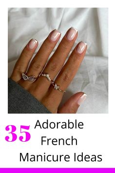 Explore the latest twist on classic French nails with these chic and fashionable French tip nail designs. Break away from traditional white lines and discover fresh and stylish alternatives for a modern and sophisticated look. Elevate your nail game with these stunning trendy French tip nails that will surely turn heads wherever you go. Step up your manicure game today! Mani French Tip, French Variations Nails, White French Tip Nails With Design Ideas, Two Tone French Tip Nails, French Tip With A Twist, Trendy French Tip Nails, Classic French Nails, French Manicure With A Twist, French Manicure Ideas