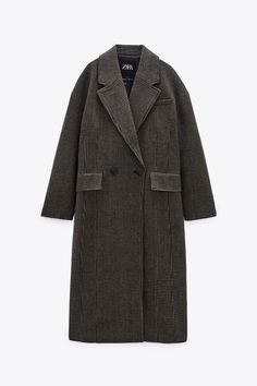 ZARA WOMEN WOOL BLEND OVERSIZED LONG COAT HOUNDSTOOTH SIZE XXL NEW | eBay Oversized Long Coat, Sewing Paterns, Wool Blend Coat, Zara Women, Long Coat, Autumn Winter Fashion, Vest Jacket, Duster Coat, Wool Blend