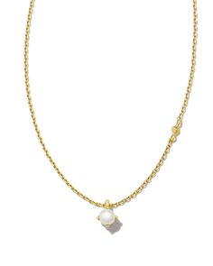 Genuine gemstones shine in our newest dainty essential, the Maisie 18k Gold Vermeil Pendant Necklace in Freshwater Cultured Pearl. Minimalists will love wearing this delicate necklace on its own, and maximalists will stack it alongside their go-to essentials for a personalized layered look. Freshwater Cultured Pearl represents June birthdays, inspiring intuition, harmony, and confidence. Metal 18k Yellow Gold Vermeil What is Vermeil? Vermeil (that’s pronounced ver-may) is a gold plating techniqu Bar Jewelry, Greek Jewelry, Initial Jewelry, Demi Fine Jewelry, Delicate Necklace, Birthstone Necklace, White Pearl, Cultured Pearls, Kendra Scott